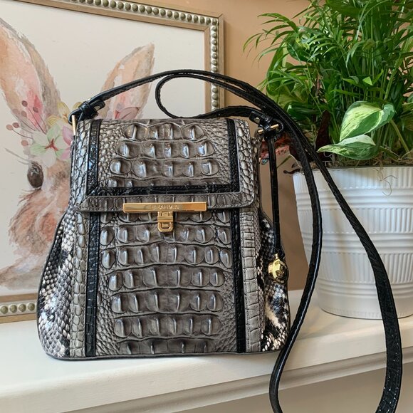 ❤️ HTF Brahmin Margo Steel Fontaine Like New - Picture 1 of 6